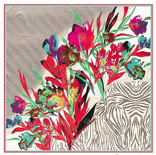 Shawl Wrap Winter - 130x130cm Luxury Brand Square Silk Scarf