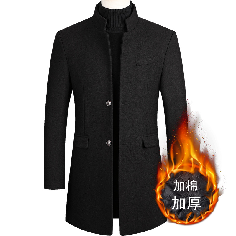 Wool Coat Peacoat - 2025 New Extra Long Wool Trench
