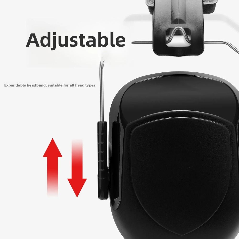 Earmuffs Foldable - Heavy Duty ABS Soundproof Earmuffs Adjustable