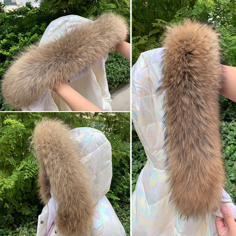 Shawl Wrap Winter - Real Fur Collar for Coat Parkas