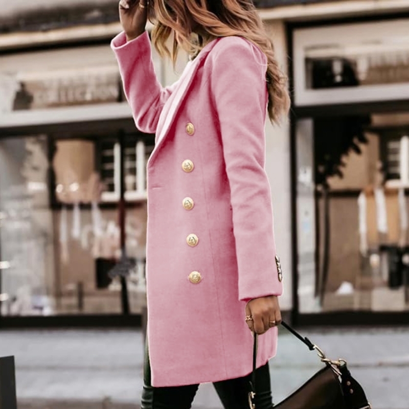 Wool Coat Peacoat - Áo khoác len nữ mùa thu