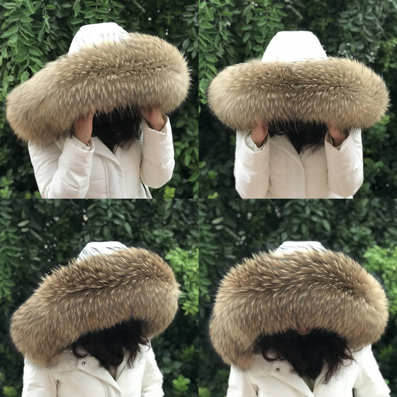 Shawl Wrap Winter - Fur Collar Women Winter Natural Raccoon