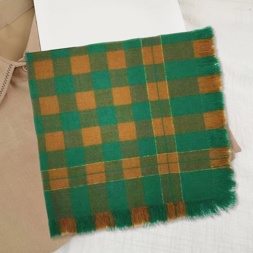 2025 Wool Square Scarf Tassel  - đánh giá và giá Wool Scarf Men