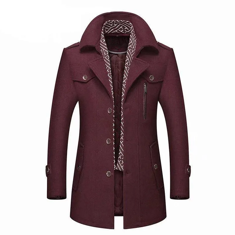 LIBIELIY Winter Men Wool Coats - đánh giá và giá Wool Scarf Men