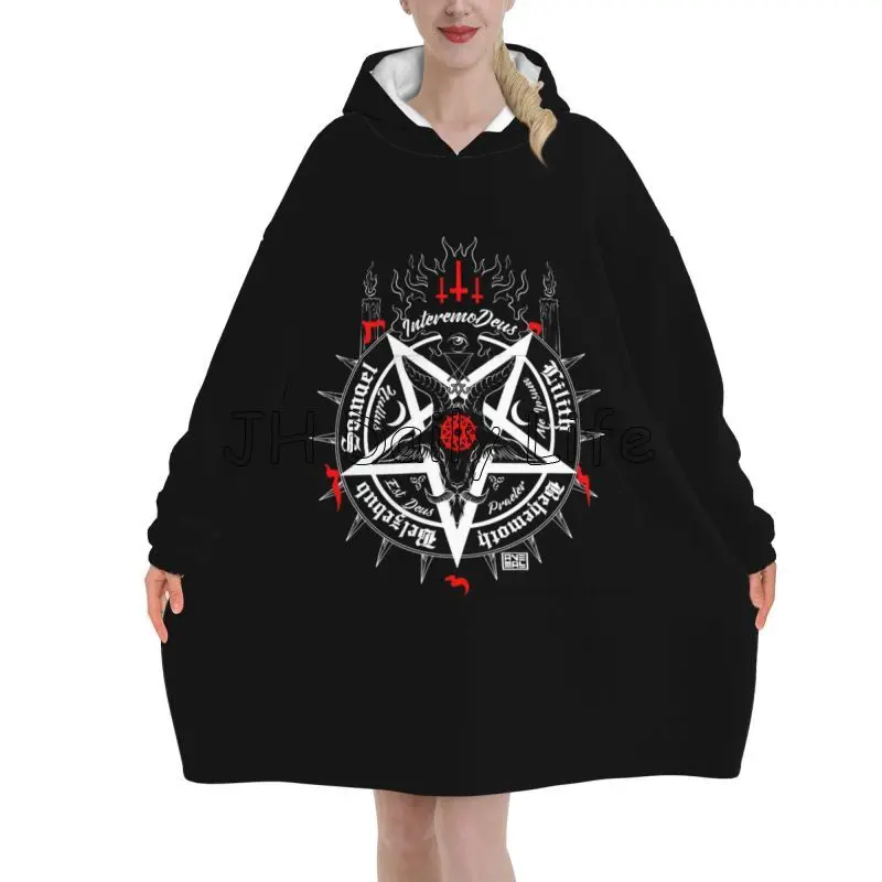 Black Satan Skull Dead Head My - đánh giá và giá Sherpa Hoodie Fleece