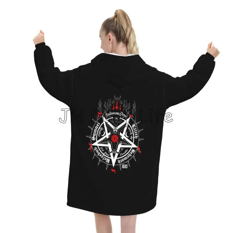Black Satan Skull Dead Head My - đánh giá và giá Sherpa Hoodie Fleece