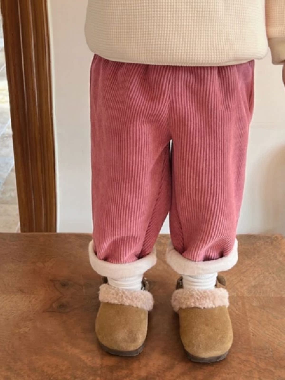 Autumn Winter Fleece Lined Cor - đánh giá và giá Corduroy Pant Warm