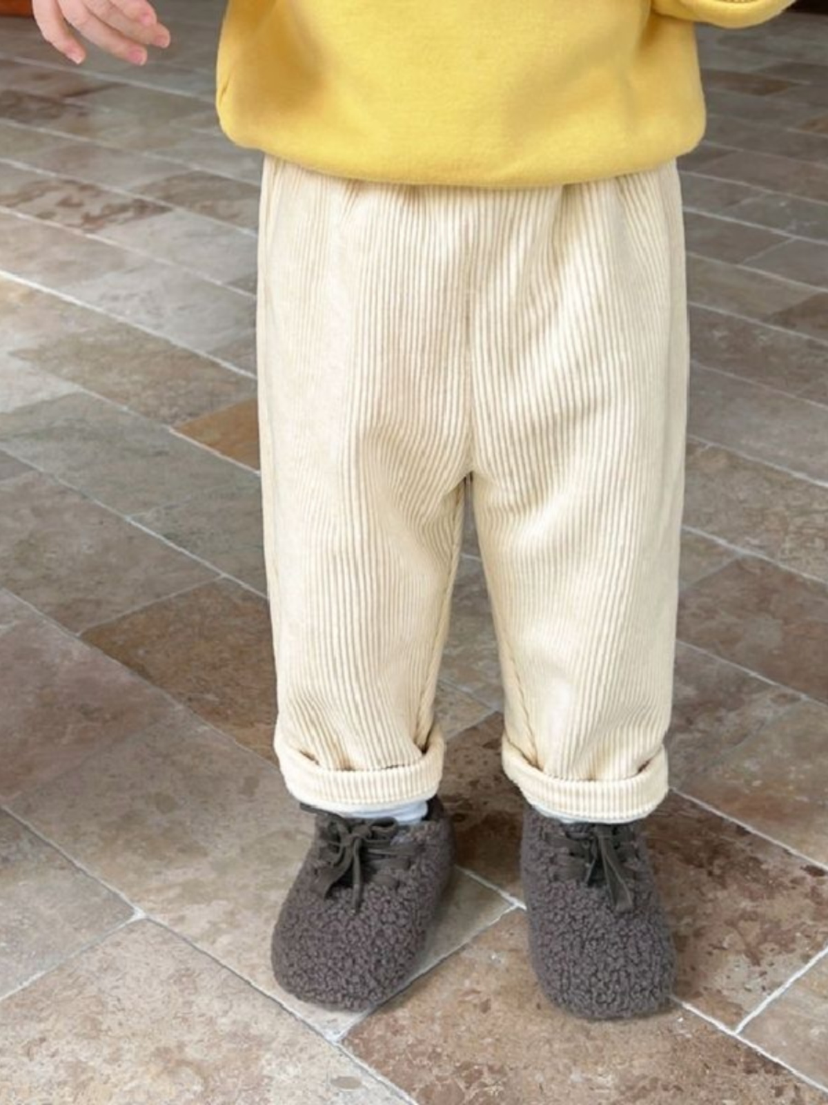 Autumn Winter Fleece Lined Cor - đánh giá và giá Corduroy Pant Warm