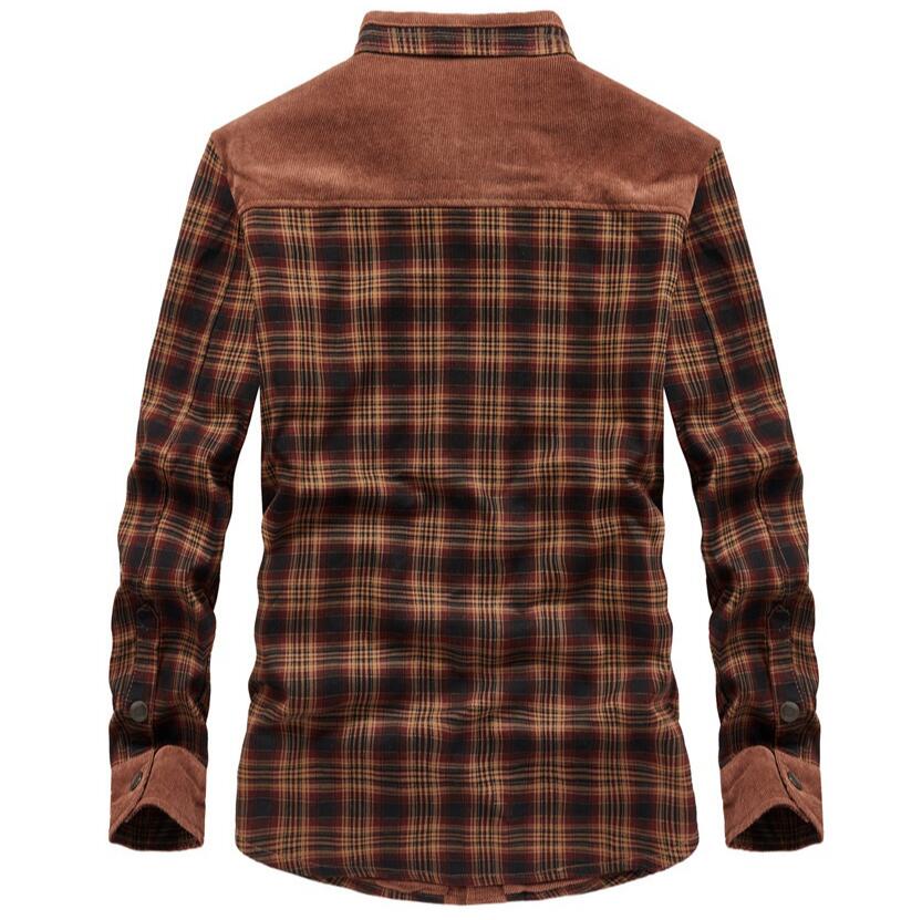 Men's Jackets Winter Windproof - đánh giá và giá Flannel Shirt Lined