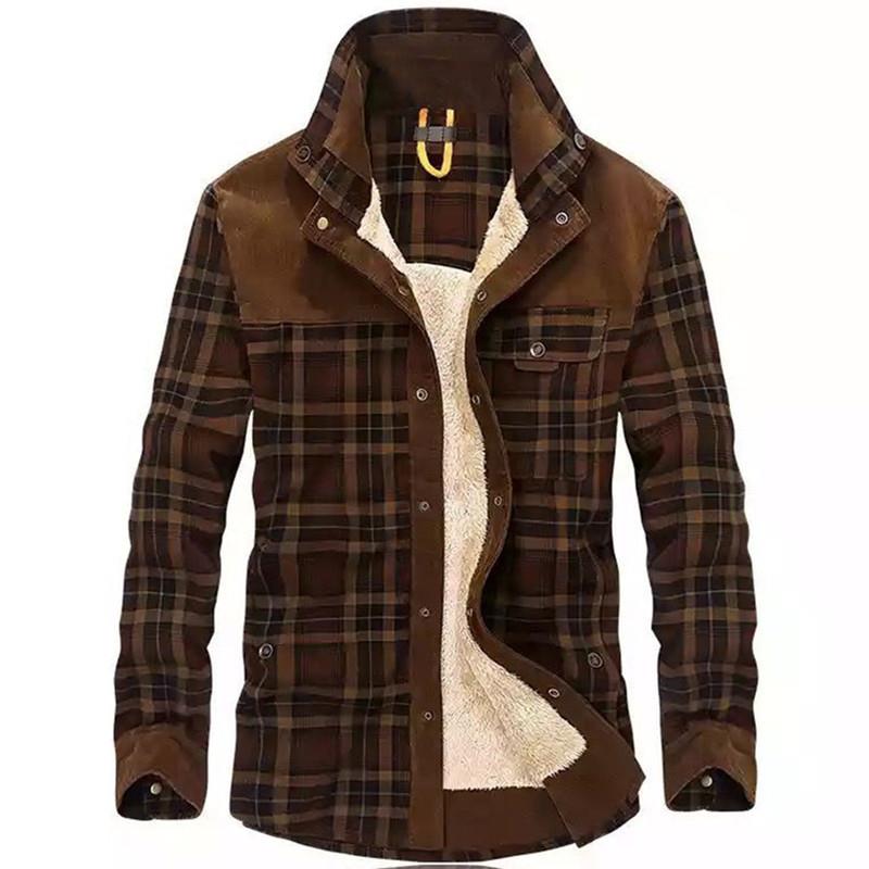 Men's Vintage Plaid Shearling  - đánh giá và giá Flannel Shirt Lined
