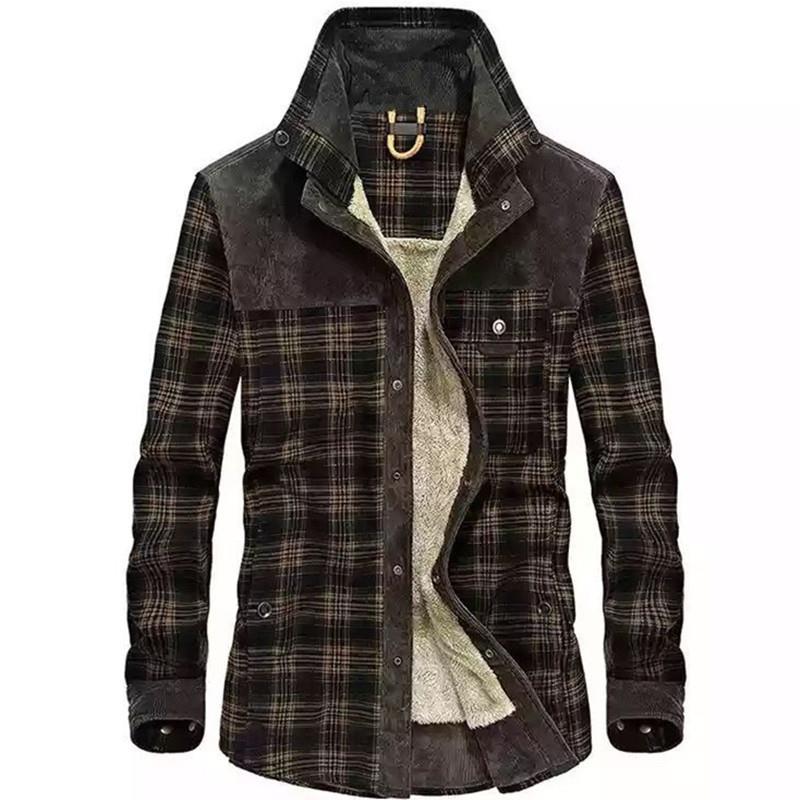 Men's Vintage Plaid Shearling  - đánh giá và giá Flannel Shirt Lined