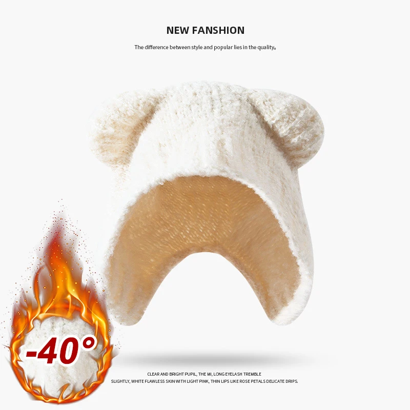 Autumn Winter Women Knit Hat C - đánh giá và giá Knit Beanie Hat Warm