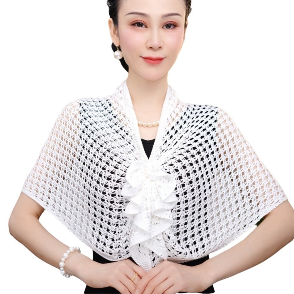 Sparkly Design Hollow Out Card - đánh giá và giá Shawl Wrap Winter