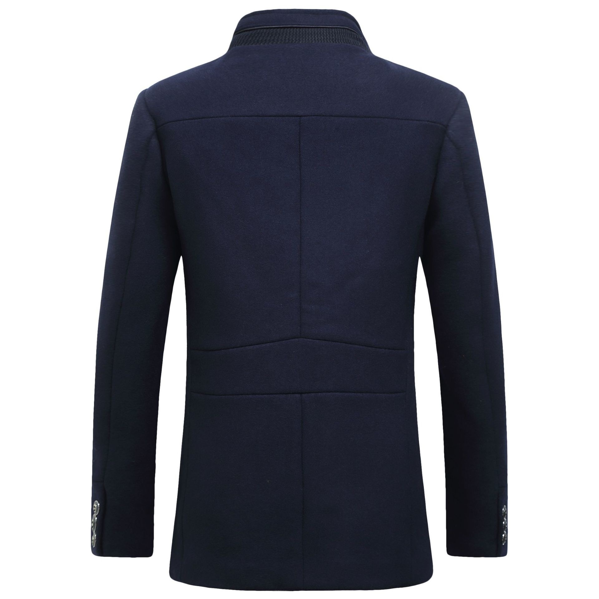 Len Nam Thời Trang Áo Khoác Cổ - đánh giá và giá Wool Coat Peacoat