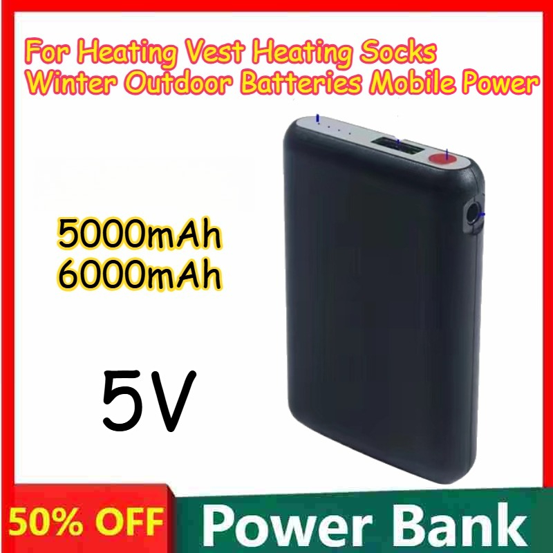 5000mAh 6000mAh 5V Rechargeabl - đánh giá và giá Heated Vest Battery