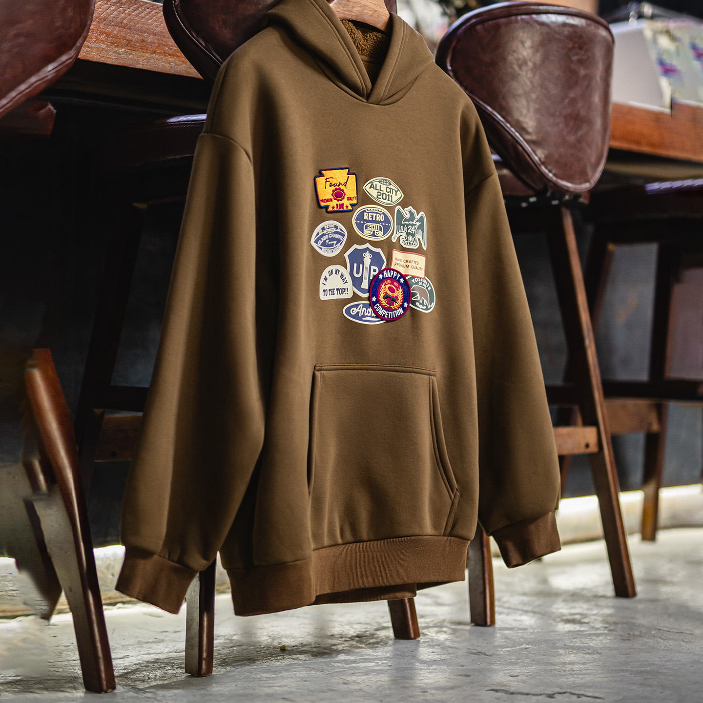 Maden Vintage Men's Embroidere - đánh giá và giá Sherpa Hoodie Fleece