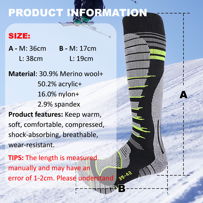 Merino Wool Ski Socks Cold Wea - đánh giá và giá Thermal Sock Wool
