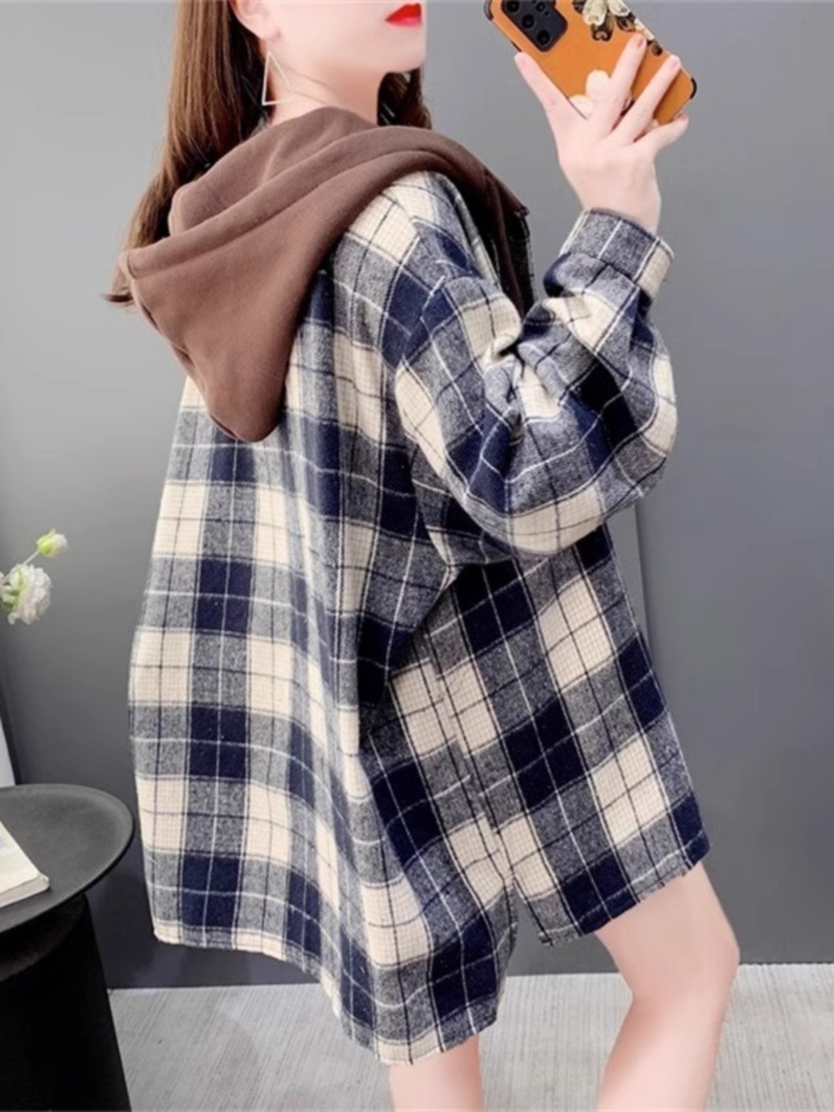 Women's Oversized Plaid Flanne - đánh giá và giá Flannel Shirt Lined