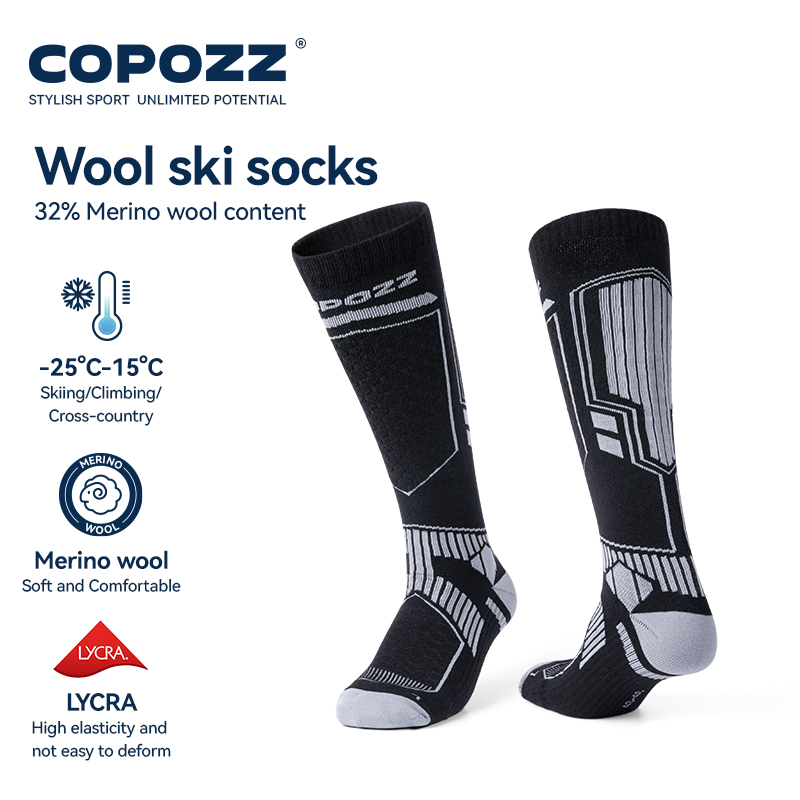 COPOZZ Merino Wool Winter Ski  - đánh giá và giá Thermal Sock Wool