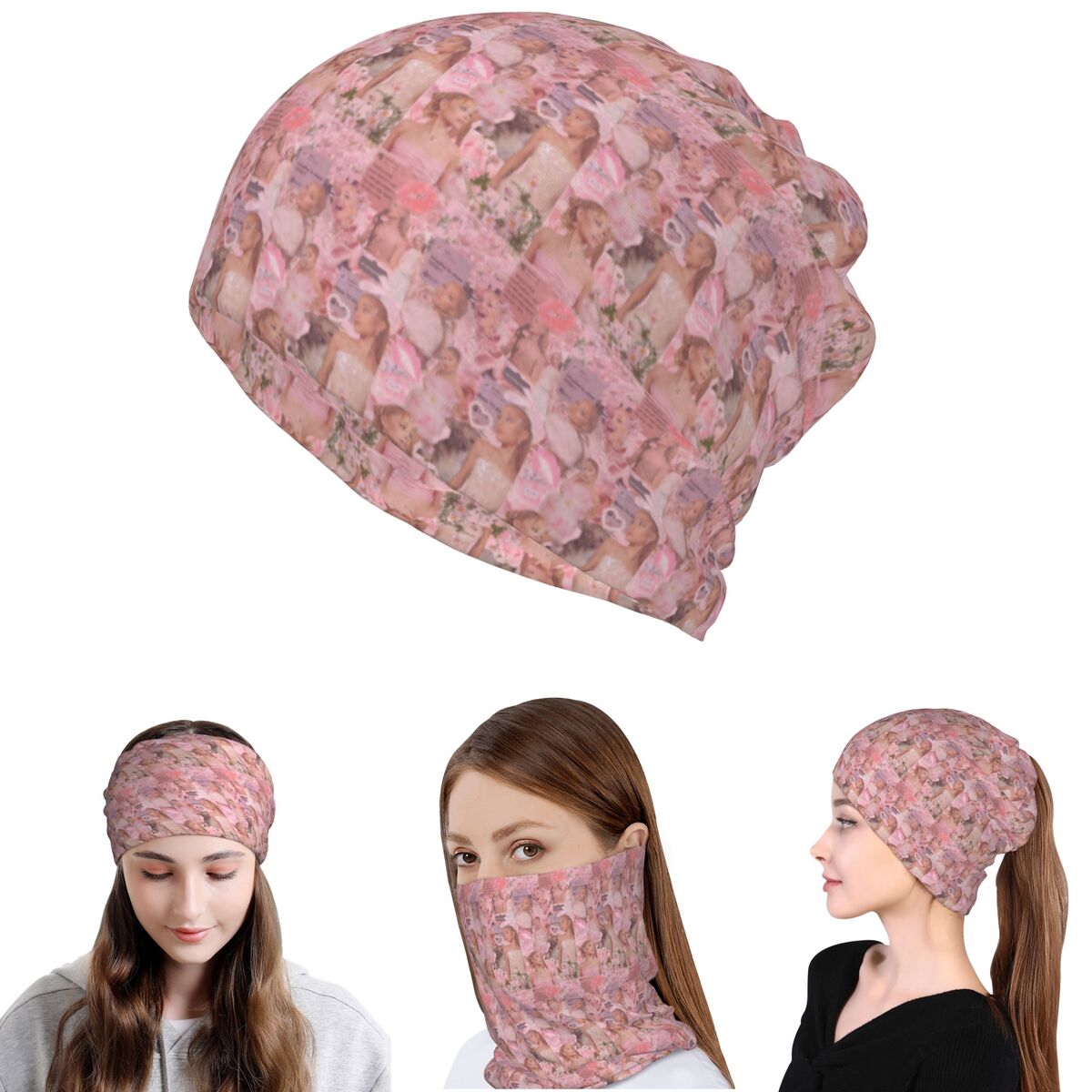 Ariana Grande Singer Bandana N - đánh giá và giá Knit Beanie Hat Warm
