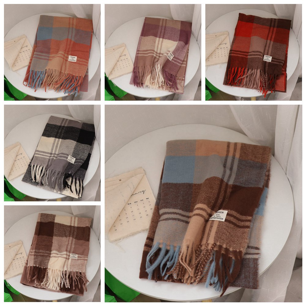 Casual Windproof Plaid Wool Sc - đánh giá và giá Wool Scarf Men