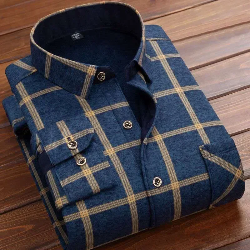 2025 Men's Winter Warm Long Sl - đánh giá và giá Flannel Shirt Lined