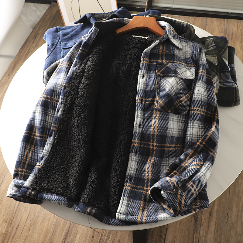 Men's Plaid Flannel Shirt Warm - đánh giá và giá Flannel Shirt Lined