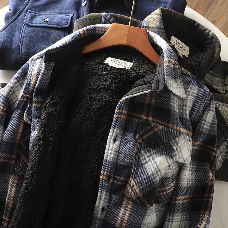 Men's Plaid Flannel Shirt Warm - đánh giá và giá Flannel Shirt Lined