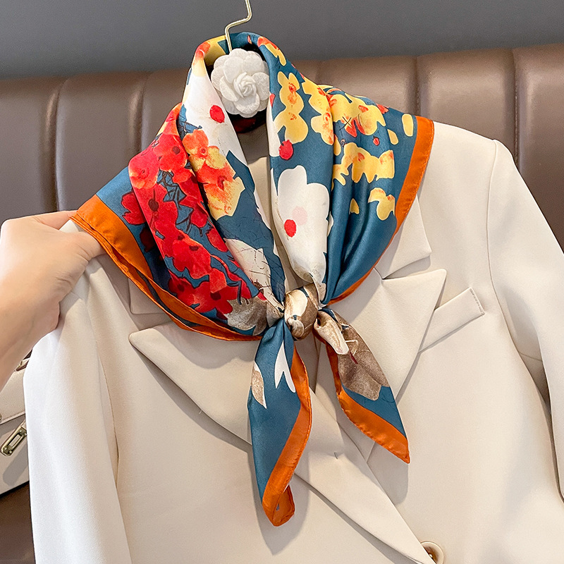 70x70cm Silk Scarf Square For  - đánh giá và giá Shawl Wrap Winter