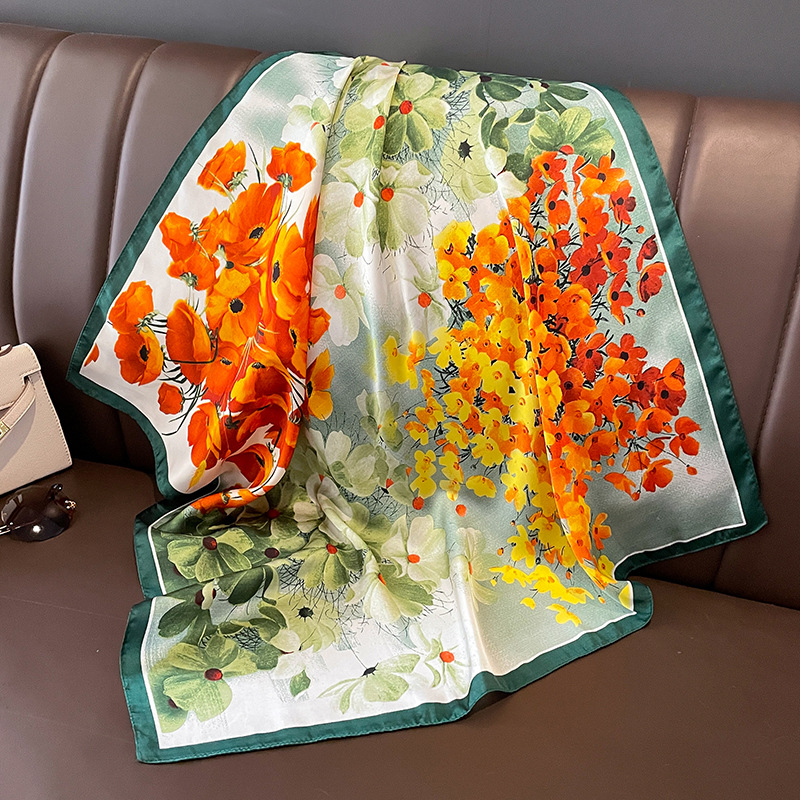70x70cm Silk Scarf Square For  - đánh giá và giá Shawl Wrap Winter