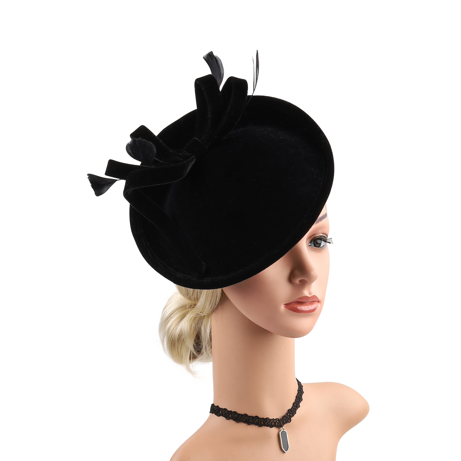 Velour Velvet Fascinator Feath - đánh giá và giá Winter Headband Fleece