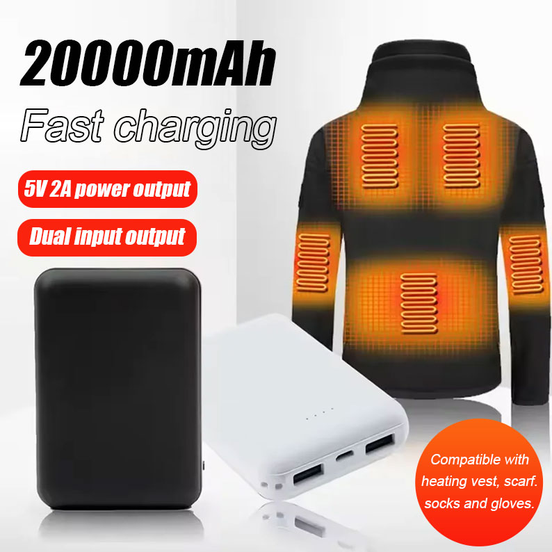 20000mAh Power Bank Portable U - đánh giá và giá Heated Vest Battery