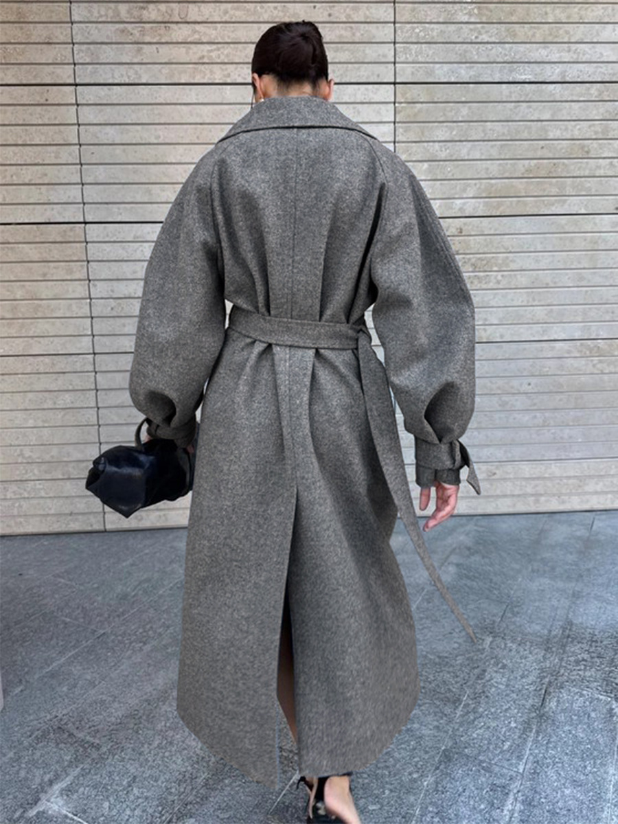 LUCYSHIHATTU Long Imitation wo - đánh giá và giá Wool Coat Peacoat