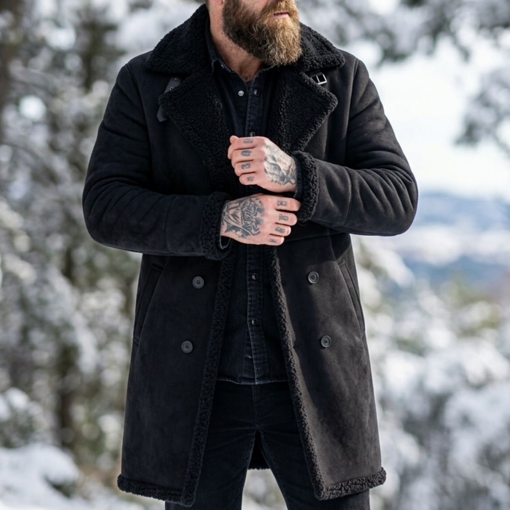 Men's Faux Suede Fur Lined Win - đánh giá và giá Down Jacket Packable