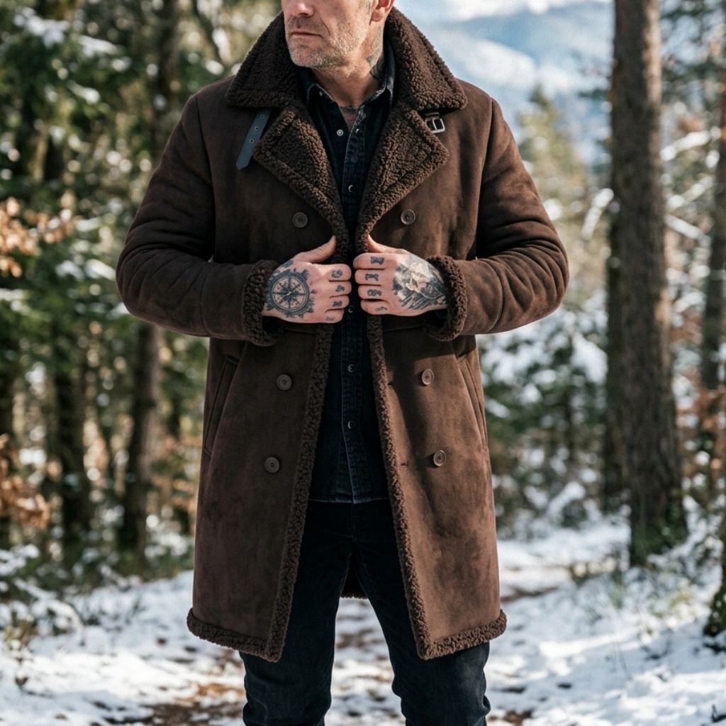Men's Faux Suede Fur Lined Win - đánh giá và giá Down Jacket Packable