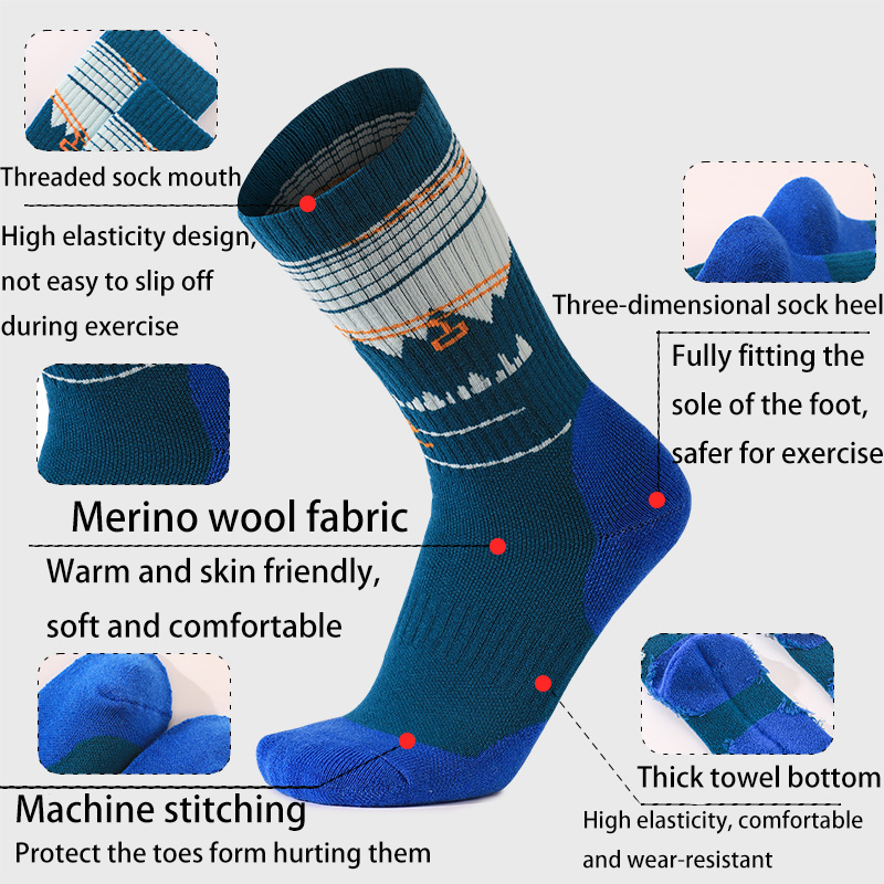 1 Pair Merino Wool Ski Socks f - đánh giá và giá Thermal Sock Wool