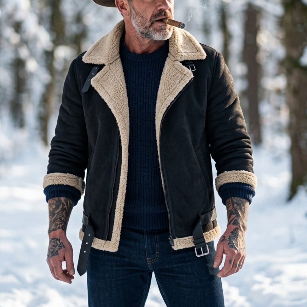 Men Winter Faux Suede Jacket F - đánh giá và giá Down Jacket Packable
