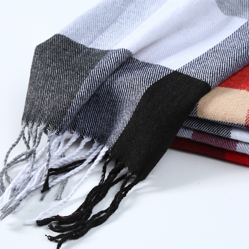 Mùa Đông Nam Khăn Kẻ Sọc Sọc K - đánh giá và giá Wool Scarf Men
