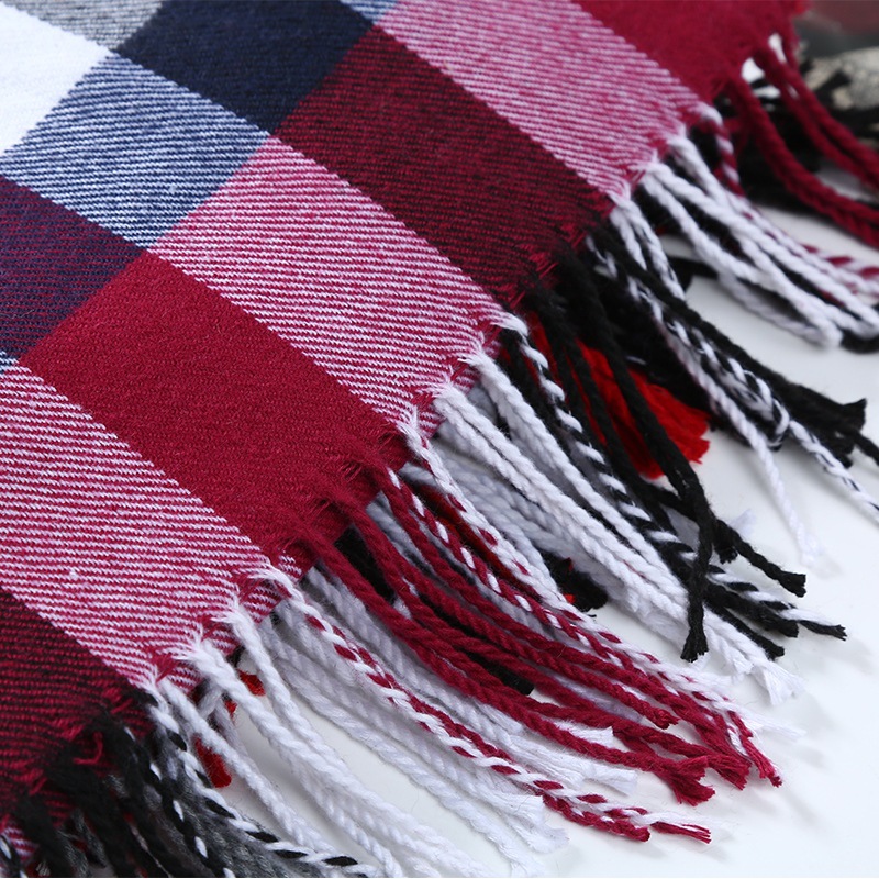 Mùa Đông Nam Khăn Kẻ Sọc Sọc K - đánh giá và giá Wool Scarf Men