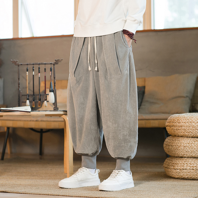 2023 Men Winter Solid Color Co - đánh giá và giá Corduroy Pant Warm