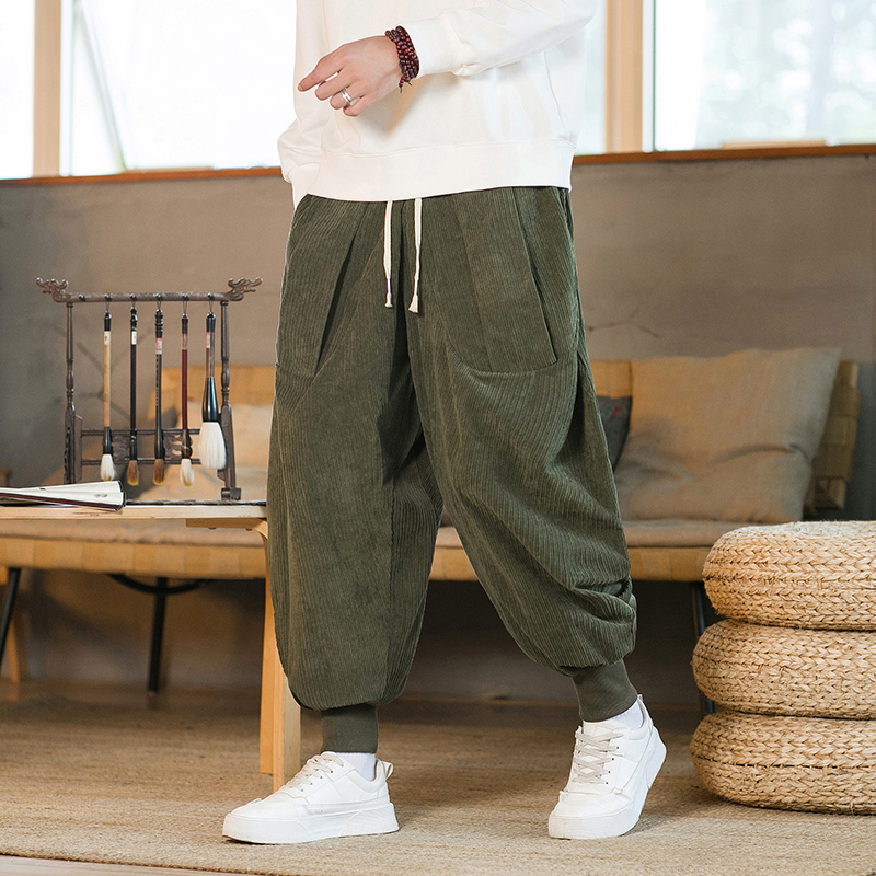 2023 Men Winter Solid Color Co - đánh giá và giá Corduroy Pant Warm