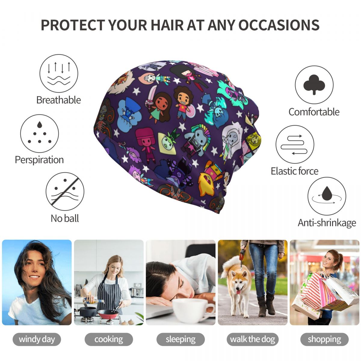 Crystal Gems Steven Universe B - đánh giá và giá Knit Beanie Hat Warm