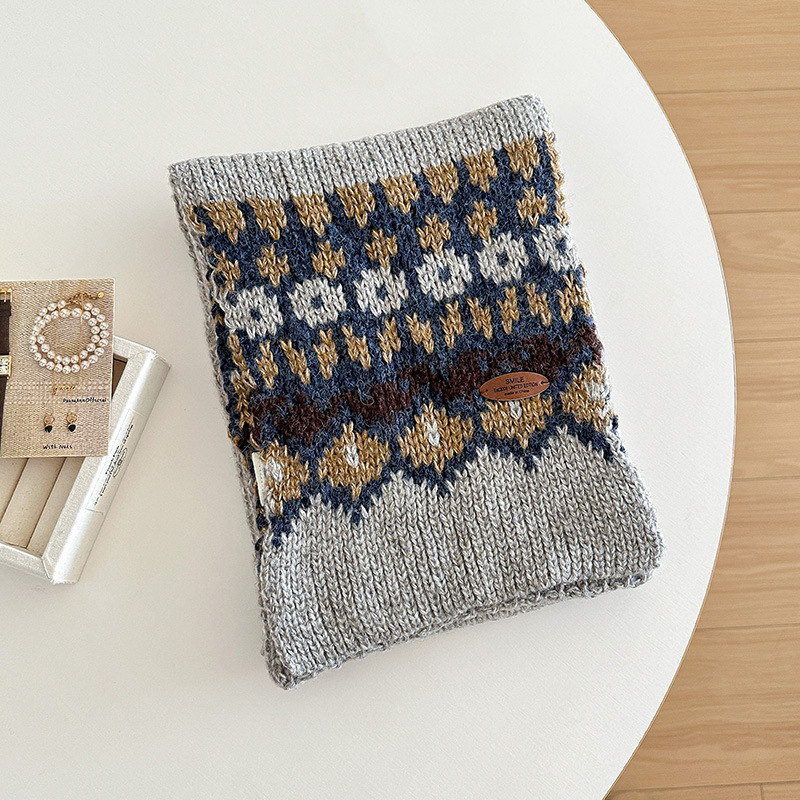 jacquard knitting scarf for wo - đánh giá và giá Wool Scarf Men