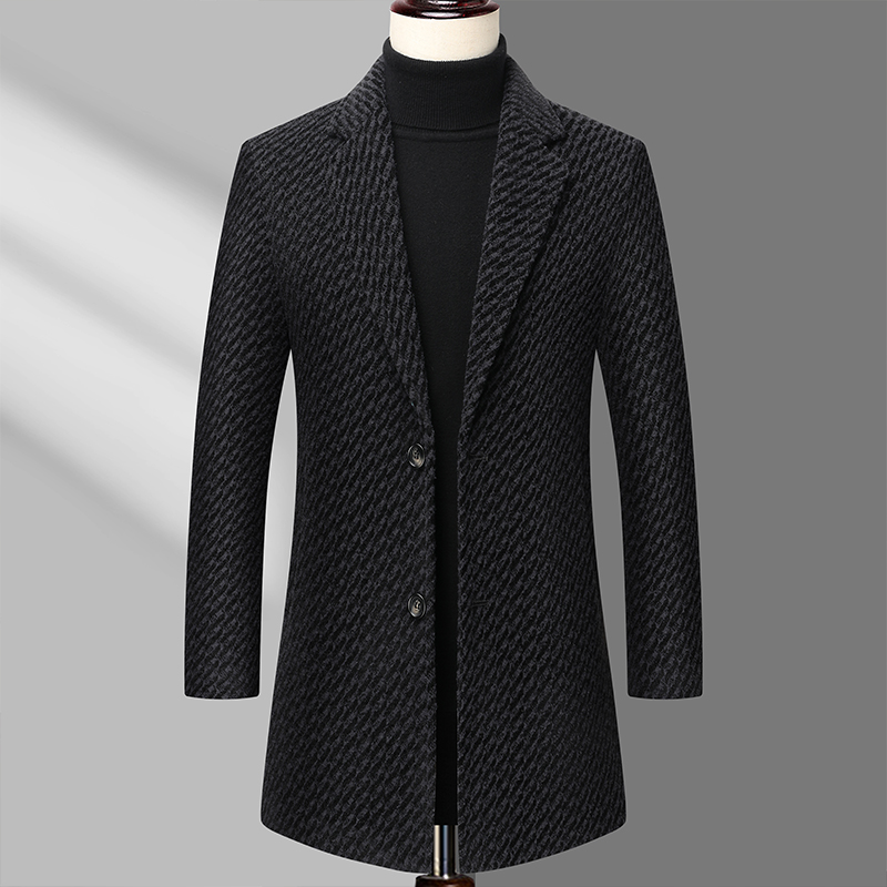 Long Coat Men Mens Wool Jacket - đánh giá và giá Wool Coat Peacoat