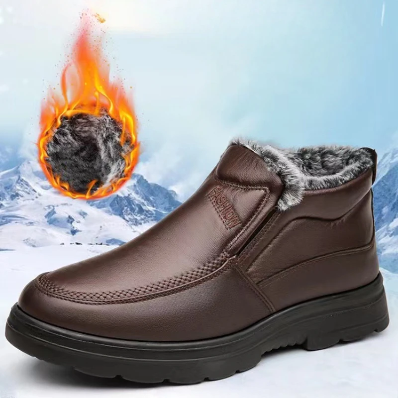 Winter Men's Ankle Boots Plush - đánh giá và giá Waterproof Winter Boot