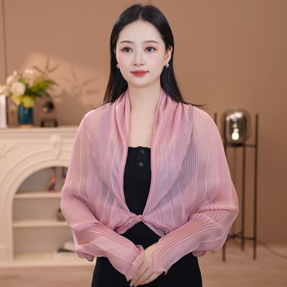 Solid Color Sun Protection Top - đánh giá và giá Shawl Wrap Winter