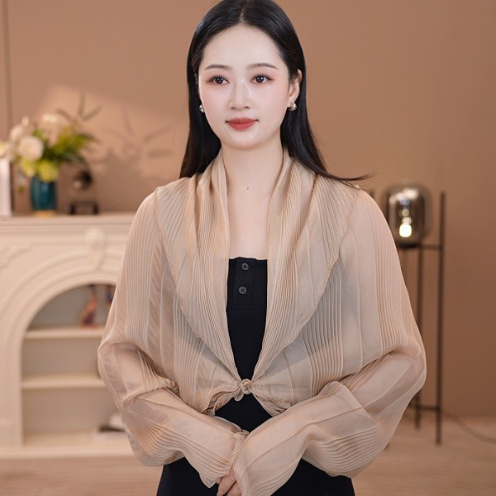 Solid Color Sun Protection Top - đánh giá và giá Shawl Wrap Winter