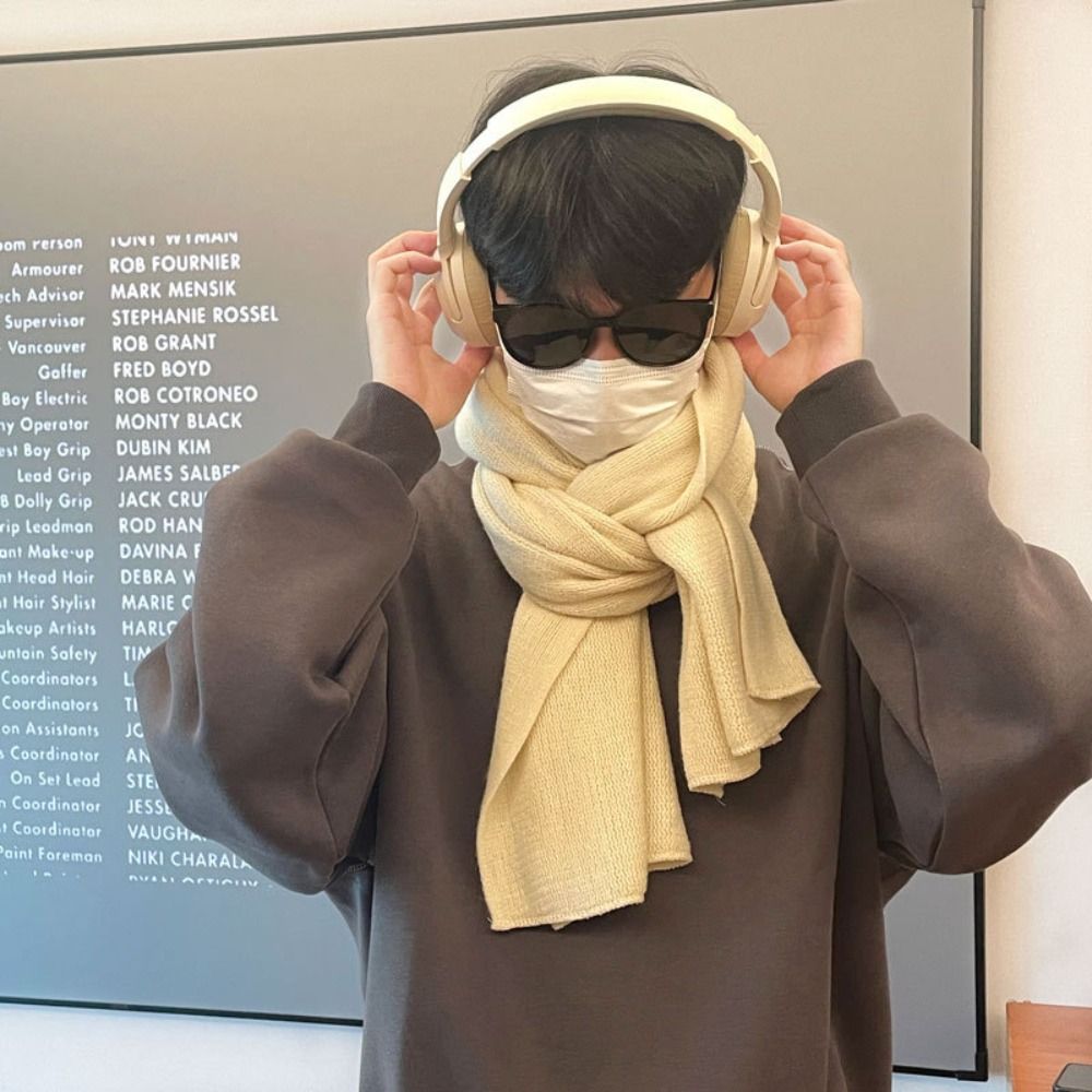 High Quality Solid Color Men W - đánh giá và giá Wool Scarf Men