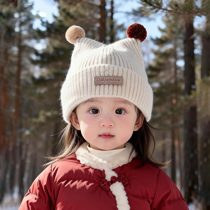 1-4Year Baby Knitted Hat Cute  - đánh giá và giá Knit Beanie Hat Warm