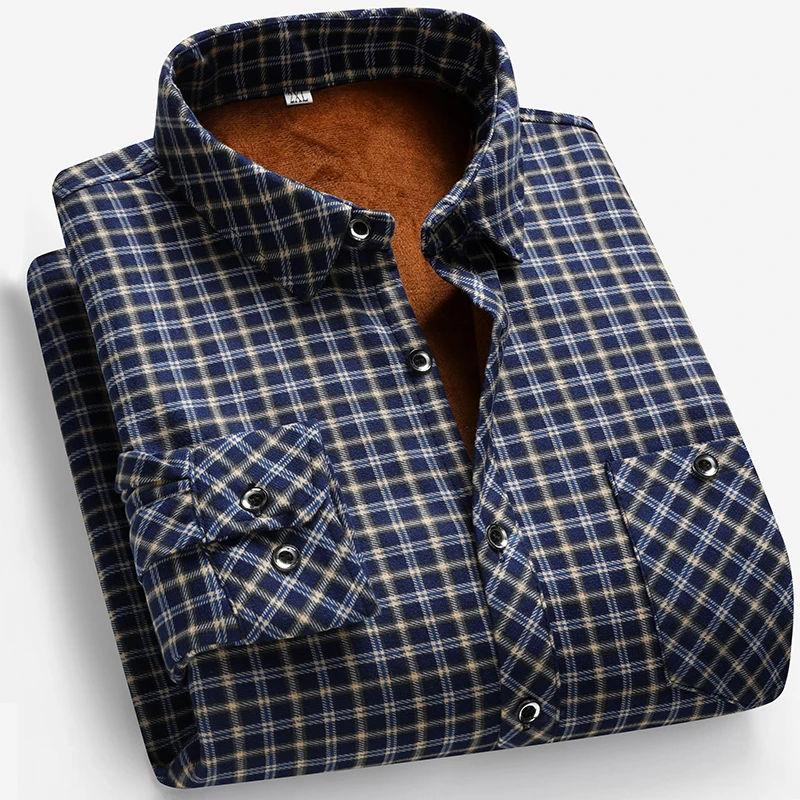 2026 Autumn and Winter Men's F - đánh giá và giá Flannel Shirt Lined